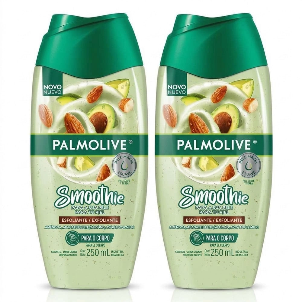 Kit 2 Sab Líq Corporal Palmolive Smoothie Esfoliante 250ml Cada