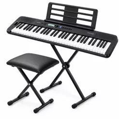 Kit Completo Teclado Casio CT-S300 61 Teclas + Suporte e Banco
