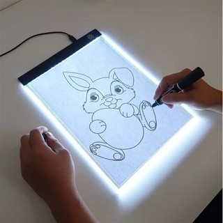 Estudante luz translúcida pintura placa ferramenta de desenho cópia projeção pintura crianças regulável Led luz esteira 