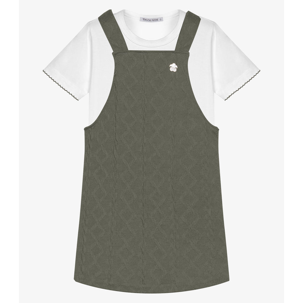 Conjunto Infantil Blusa Com Salopete Trick Nick Verde