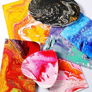 Conjunto de pintura de pigmento fluido acrílico Material de pintura de fluido de célula Pigmento líquido para iniciantes