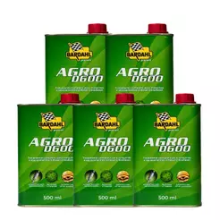Aditivo Diesel Agro Bardahl D600 500ml Kit 5 Un.
