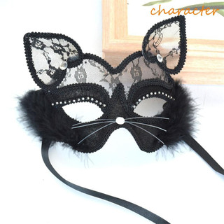 Máscara de estilo veneziano, modelo para meninas e mulheres, ideal para o Halloween, máscara de gato elegante e luxuosa,