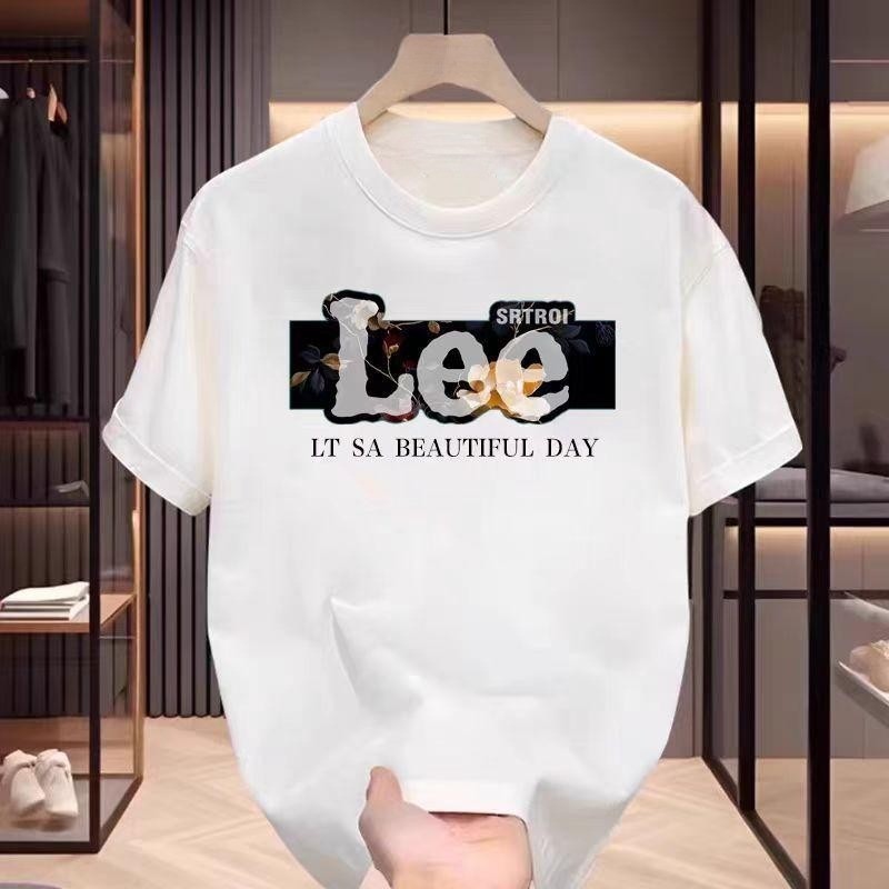 [Camiseta Premium Algodão Puro]LA Plus Size Unissex-Oversized Confortável Estilo Casual Camiseta Tecido Respirável#F7289