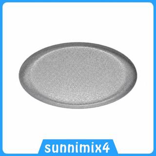 [Sunnimix4] Prato De Servir Retrô De Aço Inoxidável Raso Para Churrasco Panela Quente Lanches Sobremesa Talheres Vintage