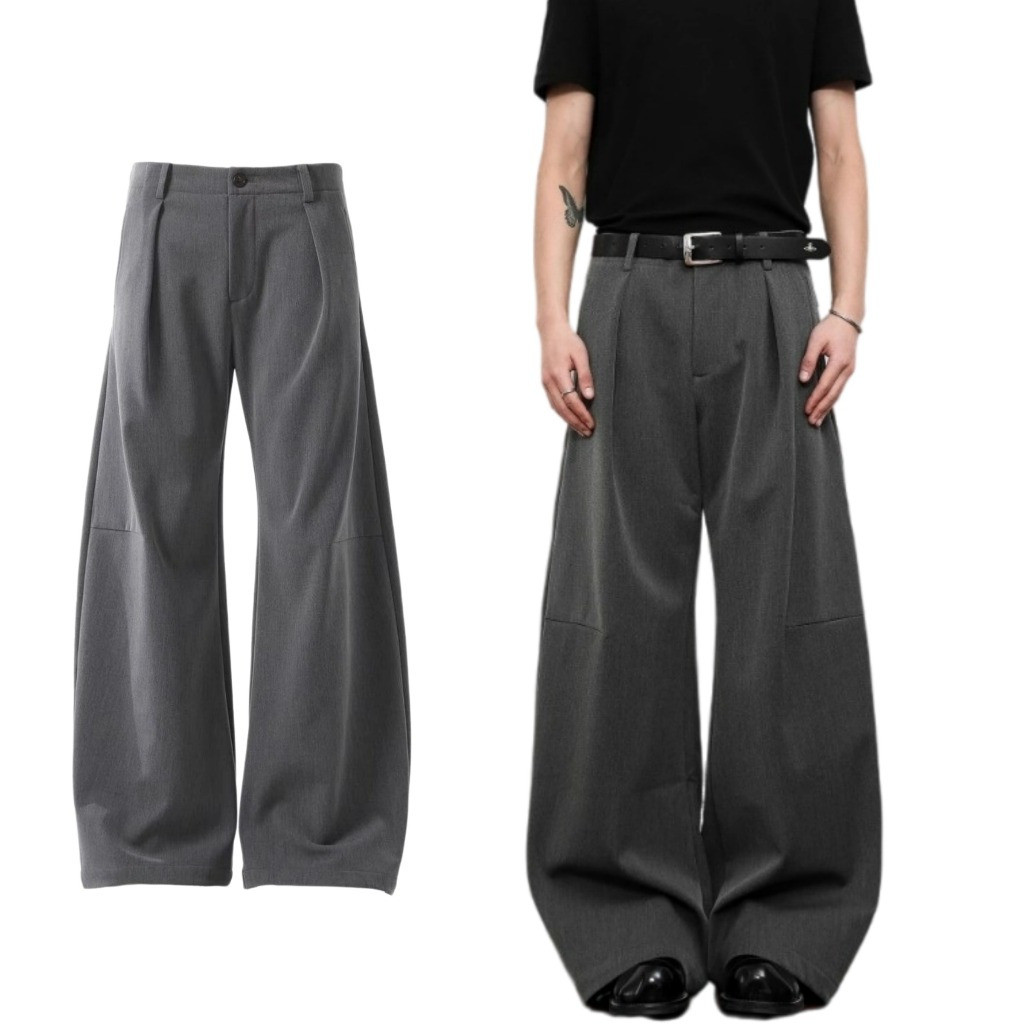 Calças largas masculinas, calças de jogging, calças de fato, calças folgadas, calças casuais de estilo coreano, calças d