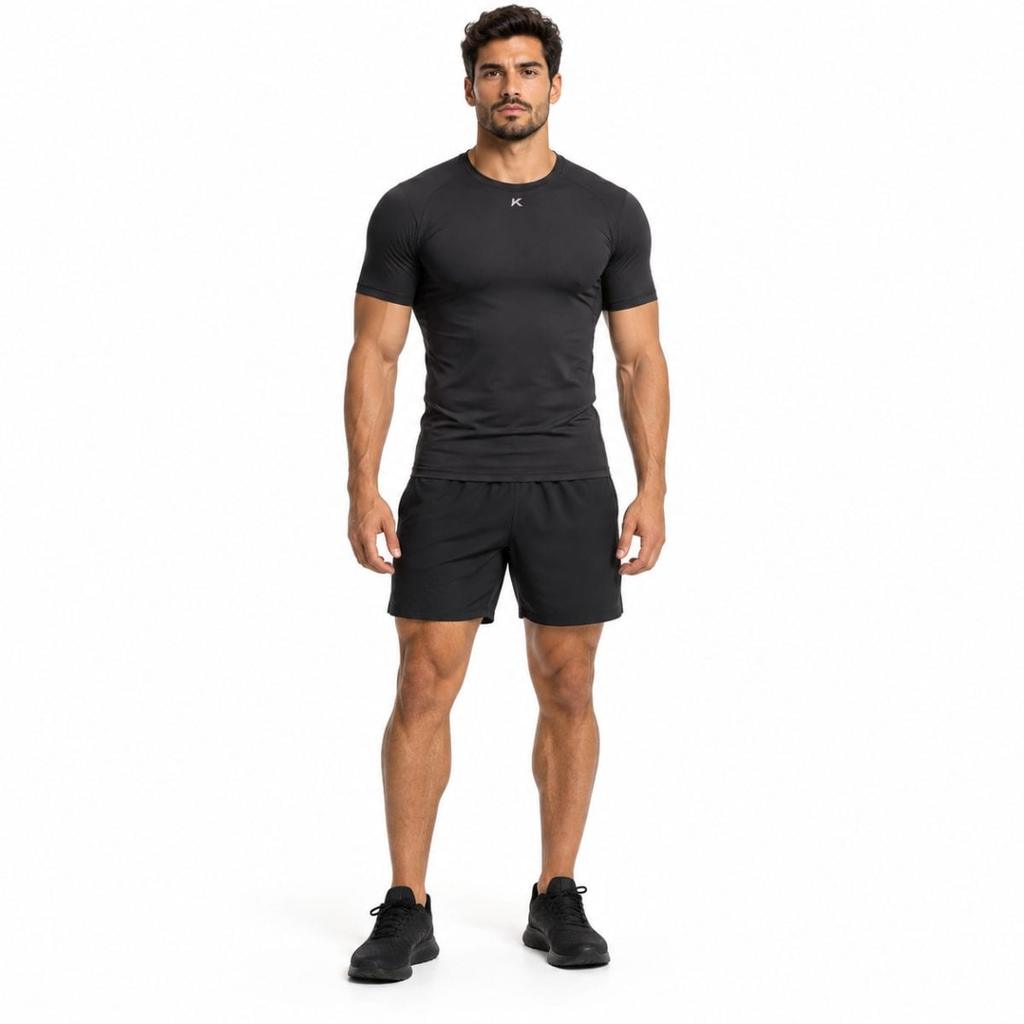 Camiseta Manga Curta Kanxa Proteção - Cor Chumbo, Confortável para Treinos e Atividades Esportivas