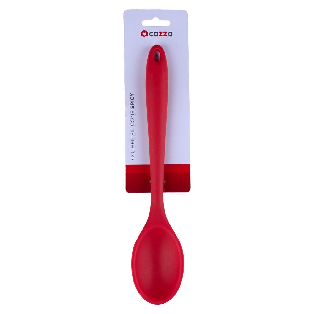 Colher Funda Silicone Spicy Cazza Vermelha