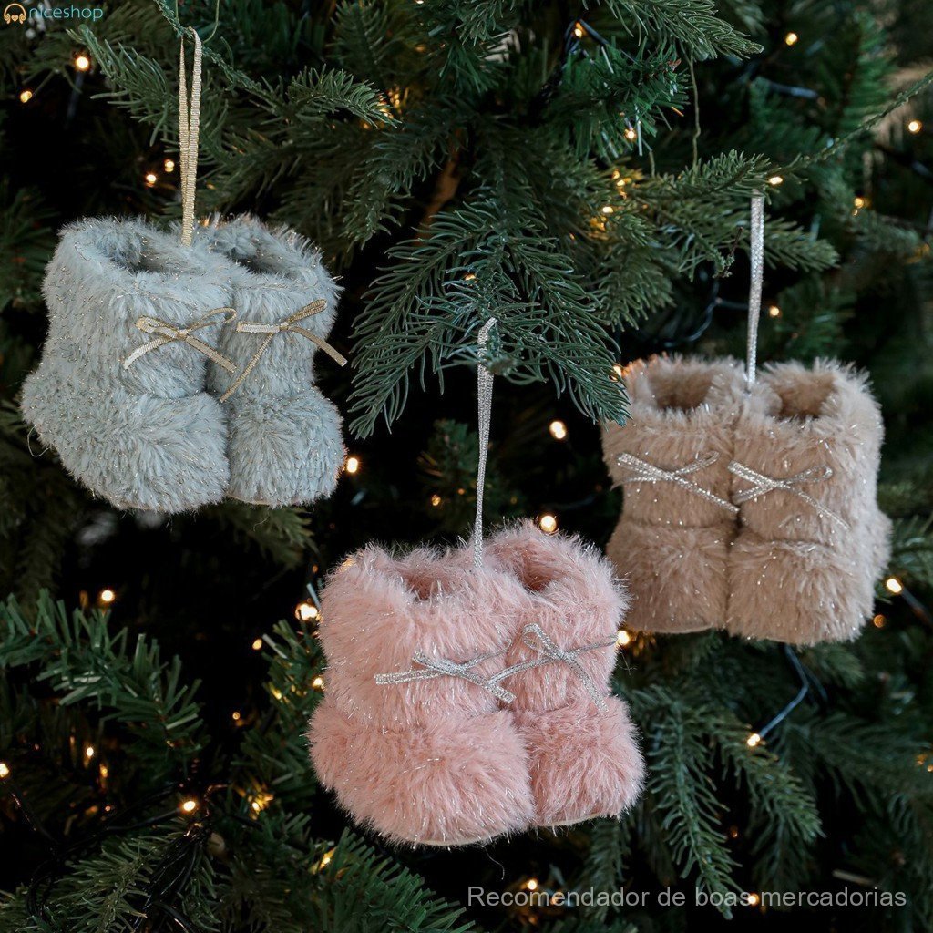 Botas de Natal para pendurar – Decoração para festas de Natal e aniversários HKQZ