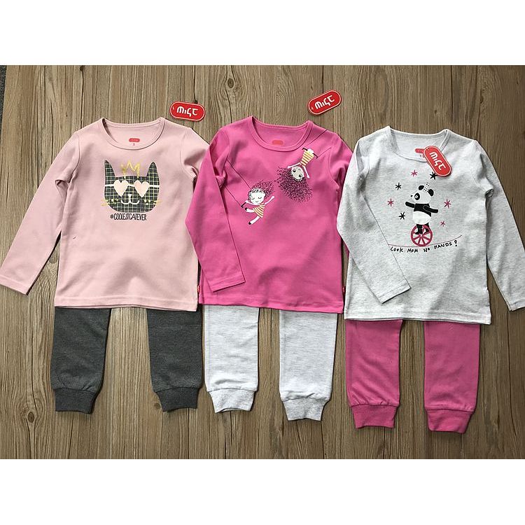 Macio ceroso confortável ~ comércio exterior outono novo estilo meninas crianças manga comprida impressa camiseta + calç