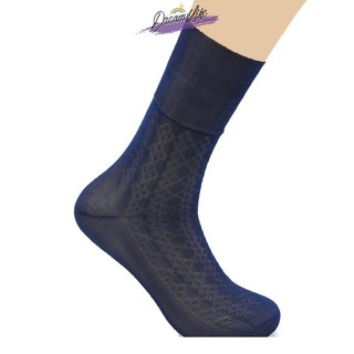 Meias de nylon masculinas, meias antiquadas para idosos de meia-idade, boca solta, meias de nylon masculinas, meias merc