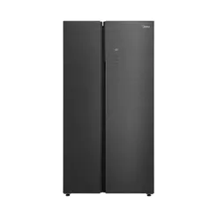 Geladeira Side by Side 700L Space Master cor Black Inox Midea