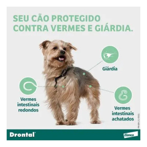 Drontal Plus Cães Até 10Kg Carne Com 2 Comprimidos - Elanco