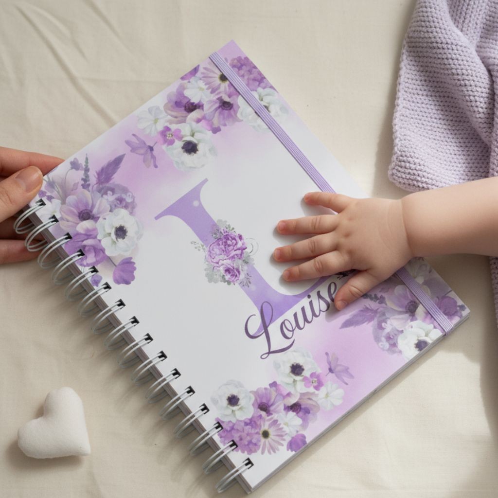 Caderneta De Vacinação Bebe Floral Menina Feminina - Capa Dura - Caderneta de Vacina Atualizada 2025