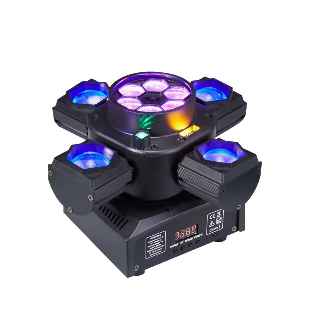 Canhão de Luz Giratório Led RGBW 80w DMX Bivolt 60Hz Oberon OR-LP507 em Oferta na Shopee