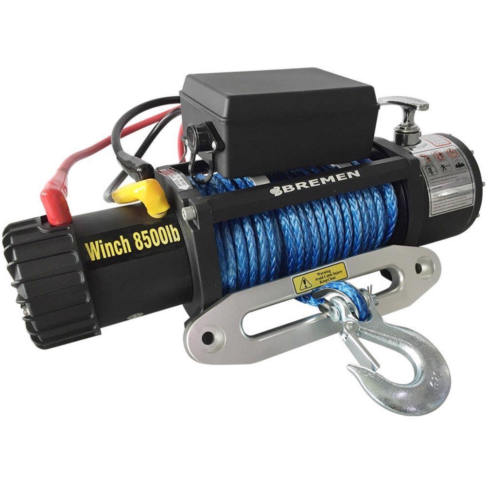Guincho Elétrico 12V 20000LBS 9071Kg com Cabo Sintético KEVLAR 26M BREMEN