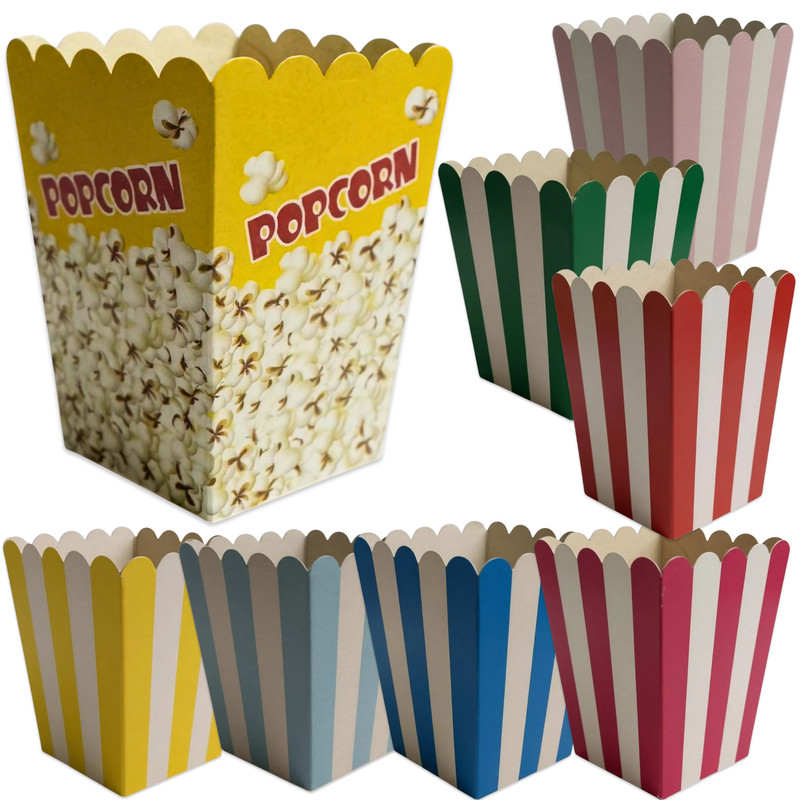 Caixa para Pipoca Mini Modelos e Cores c/20un em Oferta na Shopee