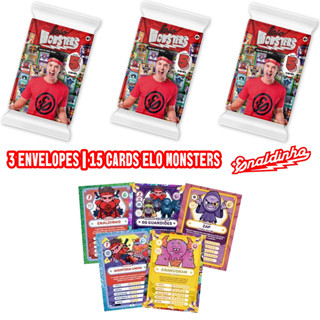 Kit 3 Flow Pack Enaldinho - 15 Cartas Cards Elo Monsters Sortidos Oficial em Oferta na Shopee