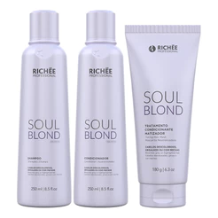 Kit Matizador Shampoo, Condicionador e Máscara Matizadora 3 produtos