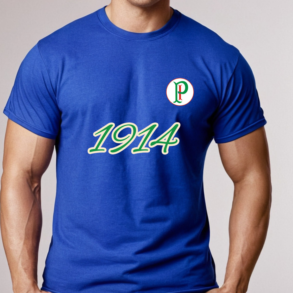 Camiseta Palmeiras Casual Verdão Torcida Alviverde 100% Algodão AvantiPalestra Mancha Verde