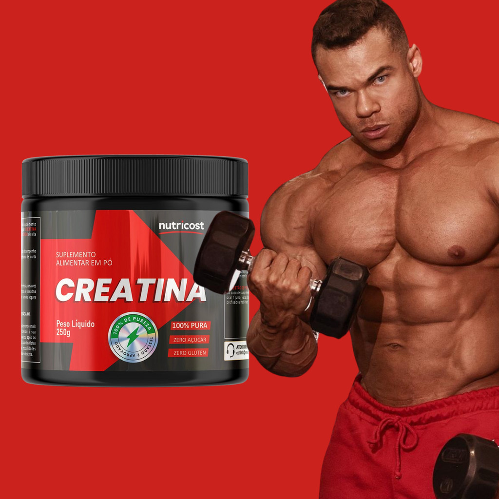 Creatina em Pó Mesma da Masterway Creatina 100% Pura Pote 300g
