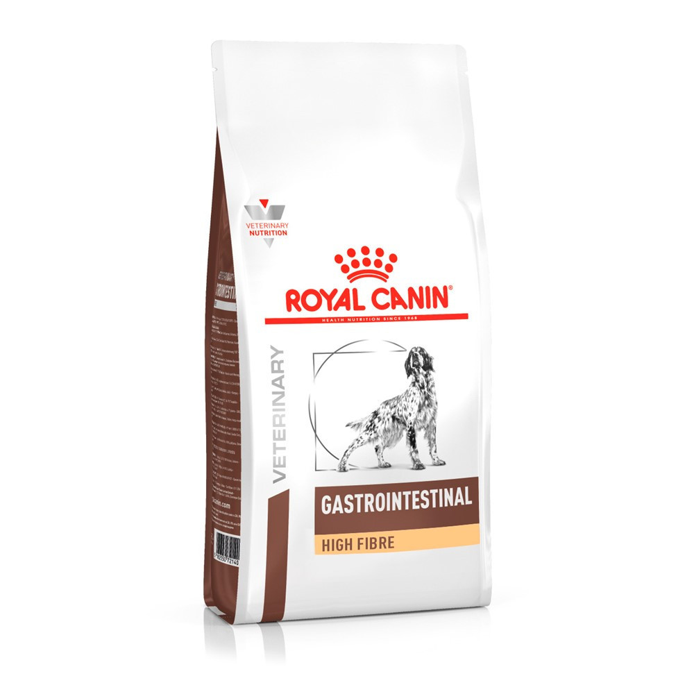 Ração Seca Veterinary Diet Gastrointestinal High Fibre para Cães Adultos 2Kg Royal Canin