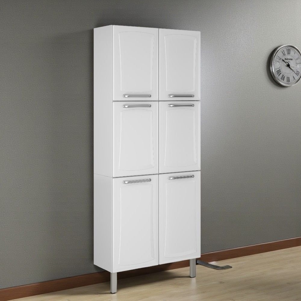 Paneleiro em Aço 6 Portas 80cm Dobradiças Slow Motion Tarsila Itatiaia em Oferta na Shopee