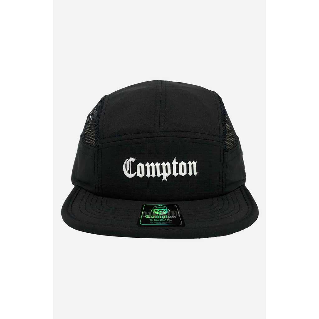 Boné Compton Five Panel Strapback Classic Preto