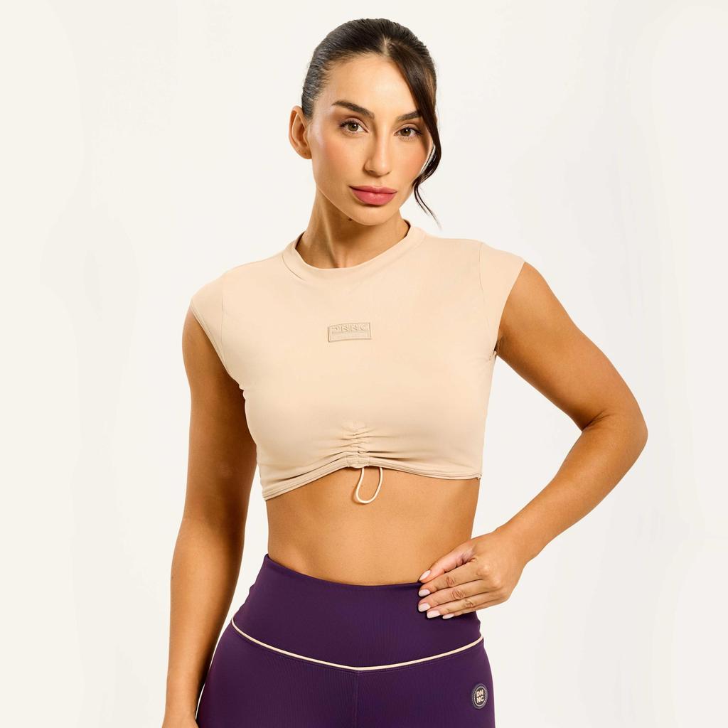 Cropped Manga Japonesa Ivory Poliamida Soft Com Bojo