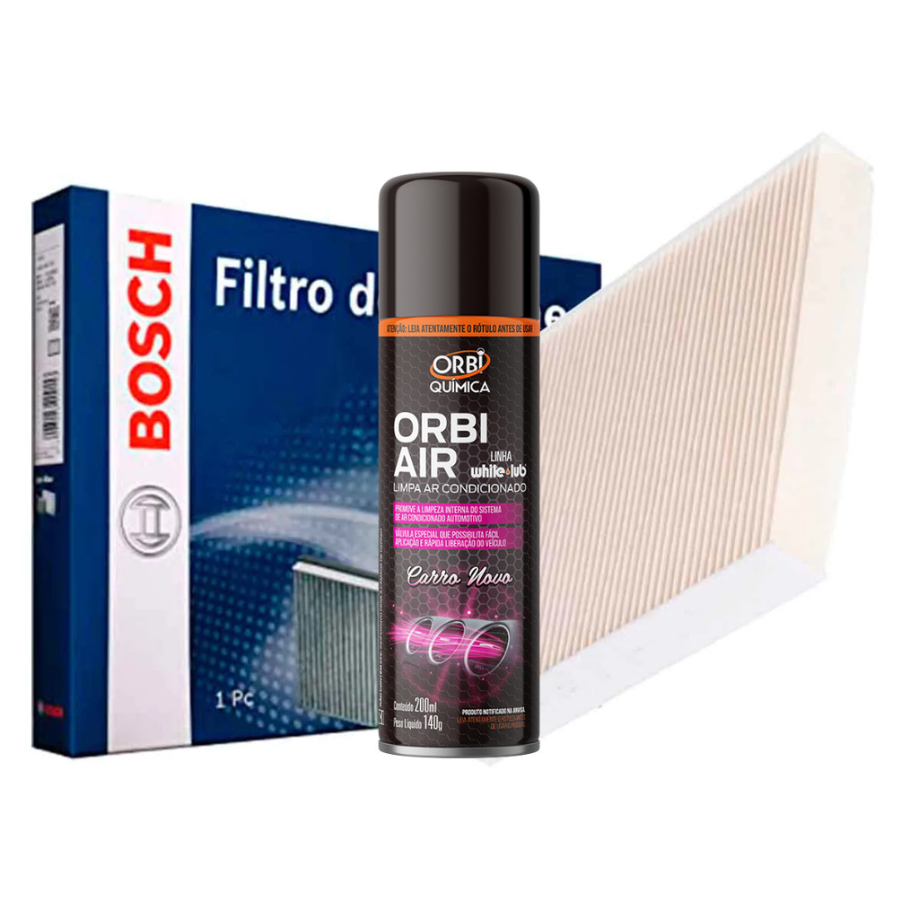 Filtro De Cabine Ar Condicionado Bosch Nova S10 2012 Em Diante Com Spray Higienizador em Oferta na Shopee