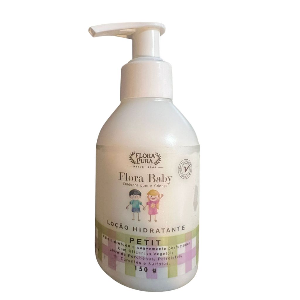 LOCAO HIDRATANTE FLORA BABY PETIT- 180G- FLORA PURA