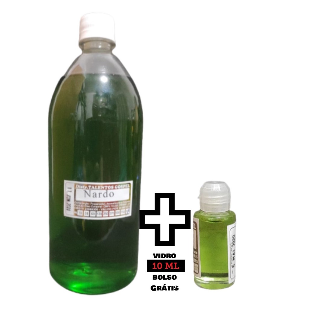 Óleo De Unção Nardo 1 Litro + 10 ML Bolso Grátis