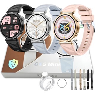 Relógio Inteligente Smartwatch GT5 mini MA21 Microwear Redondo Feminino Responde mensagem E Bluetooth em Oferta na Shopee