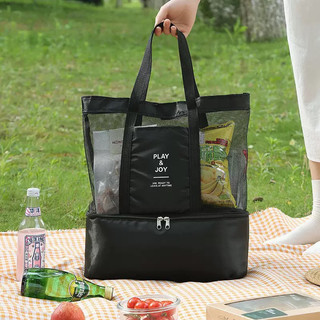 Bolsa Verão De Praia  Com Compartimento Térmico Embutid