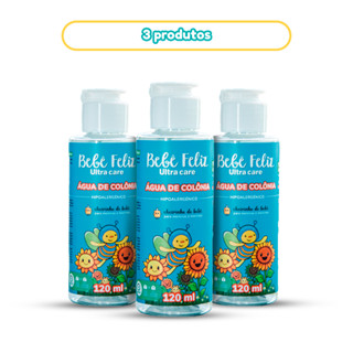 Kit C/3 Água de Colônia para Bebê Feliz Lançamento Cheirinho de Bebê em Oferta na Shopee