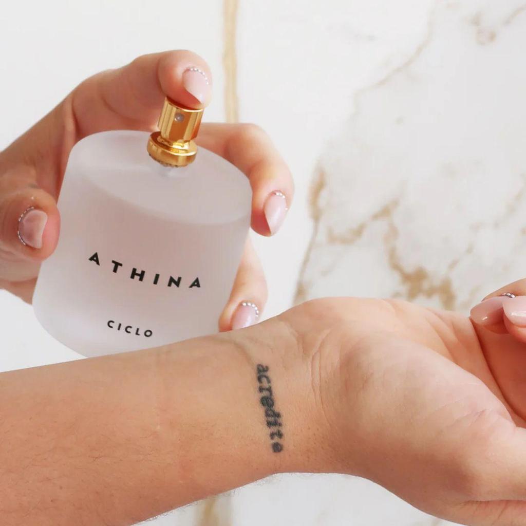 Perfume Deo Colônia Athina Feminino 100ml Com Lata Ciclo Cosméticos Presente · foto 2