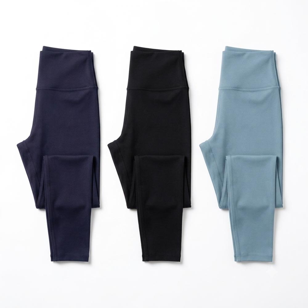 Kit 3 Calça Legging Feminina Fitness Cintura Alta Conforto Casual Zero Transparência Adulto Academia