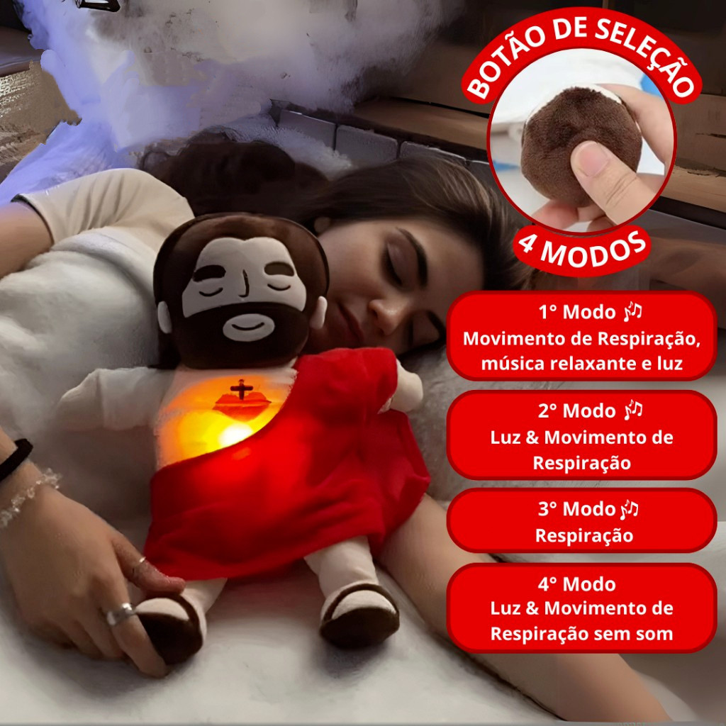 Pronta Entrega 38cm Jesus Que Respira Boneco De Jesus Que Respira