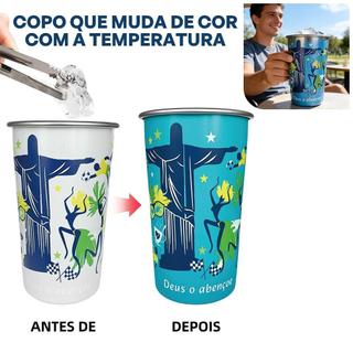 Copo que muda de cor Copos Frios Muda de Cor De Copo de alumínio Reutilizável 470ml