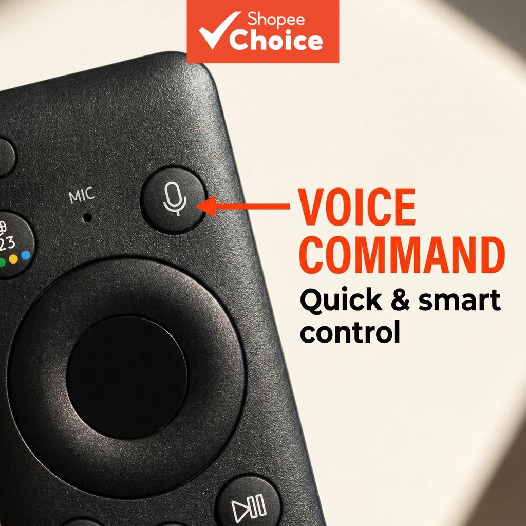 Controle Remoto de TV Samsung QLED OLED Neo com Voz Inteligente, Alimentação por