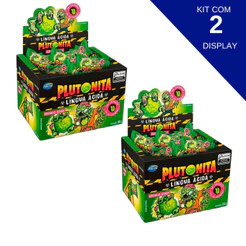 Kit Com 2 Chiclete Plutonita Lingua Ácida Arcor 180g