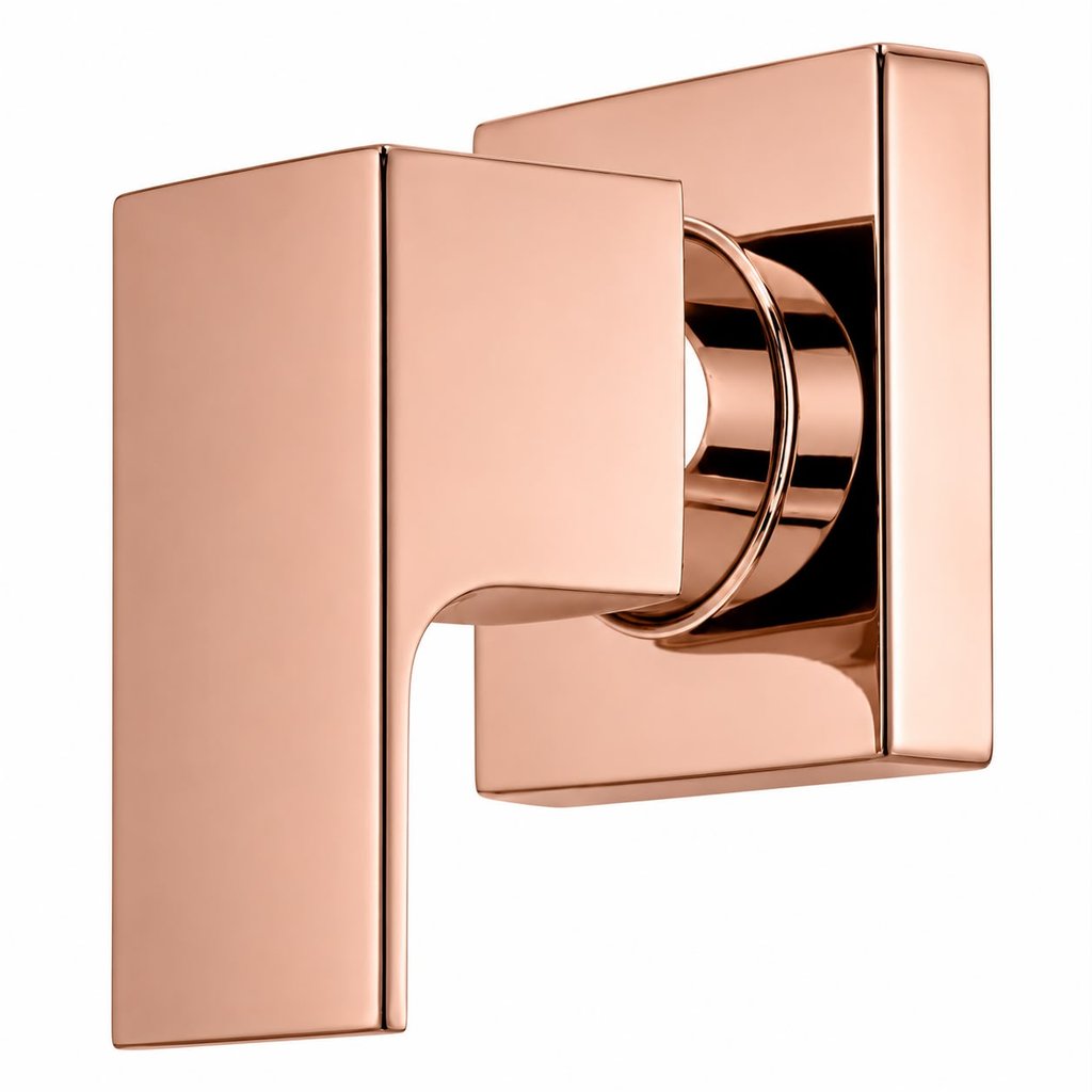 Acabamento para registro alavanca isis 1/2 ou 3/4 rose gold