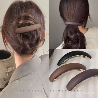 Presilha de cabelo feminina plana, presilha traseira de alta qualidade, presilha horizontal, novo modelo 2025, presilha 