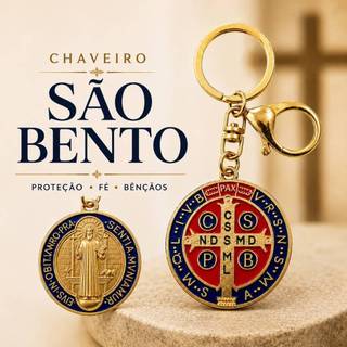 Chaveiro São Bento Mosquete Premium Resinado - PROMOÇÃO