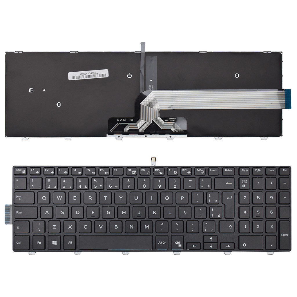 Teclado para Notebook Dell P51F Com Iluminação