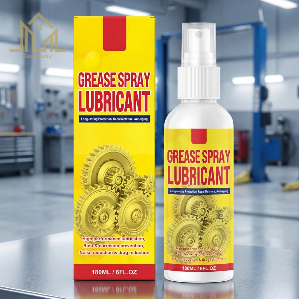 Spray Lubrificante Antiferrugem Versátil Para Borracha De Ferro 180ML Proteção Eficiente De Graxa E Corrosão [Dailylucky