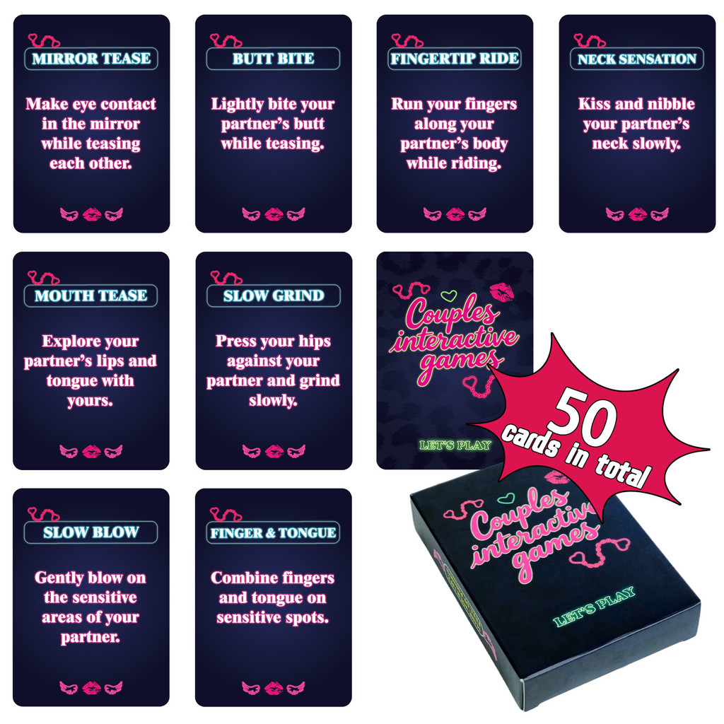 50 cartas de jogo interativas para casais, cartas de diálogo de sensual romântica, cartas de jogo de tabuleiro divertida