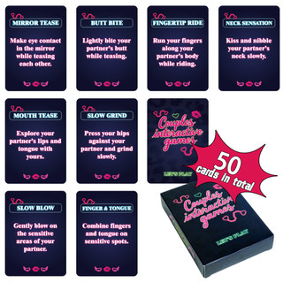 50 cartas de jogo interativas para casais, cartas de diálogo de sensual romântica, cartas de jogo de tabuleiro divertida