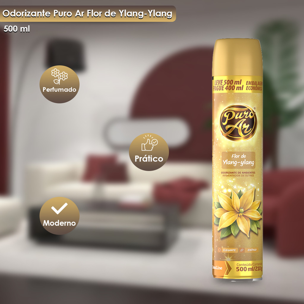 Odorizador Flor de Ylang-ylang 500ml Puro Ar · foto 2