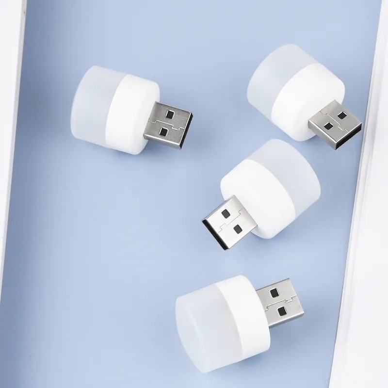Lâmpada USB Luz Led Redonda Portátil Iluminação Leitura Rushed